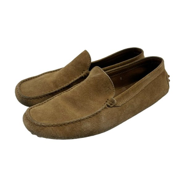 TOD\'S Men\'s Gommino Driving Shoes in Nubuck Suede Loafers Brown Tan US 9.5 main image 9